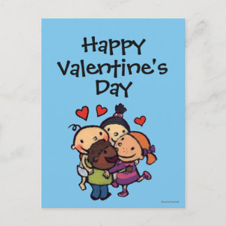 Leslie Patricelli Group Hug with Friends Holiday Postcard