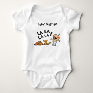 Leslie Patricelli Singing Baby with Bunny Slippers Bodysuit