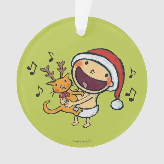 Leslie Patricelli's Fa La La Baby Ornament (Front)