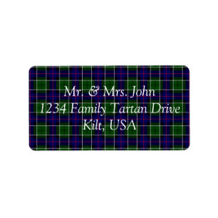 Leslie Tartan Label