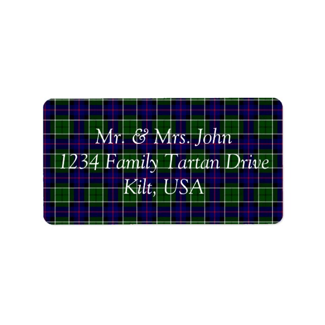 Leslie Tartan Label (Front)