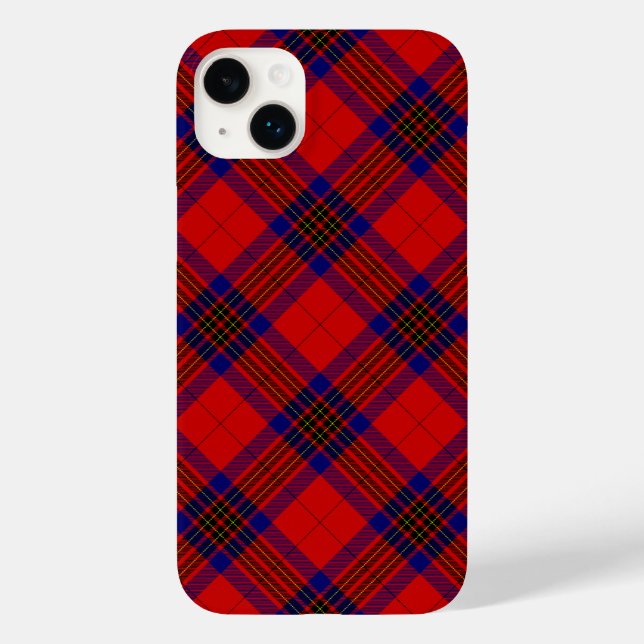 Leslie tartan red blue purple plaid Case-Mate iPhone case (Back)
