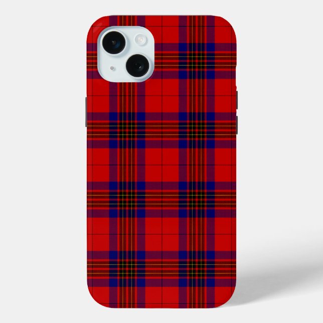 Leslie tartan red blue purple plaid Case-Mate iPhone case (Back)