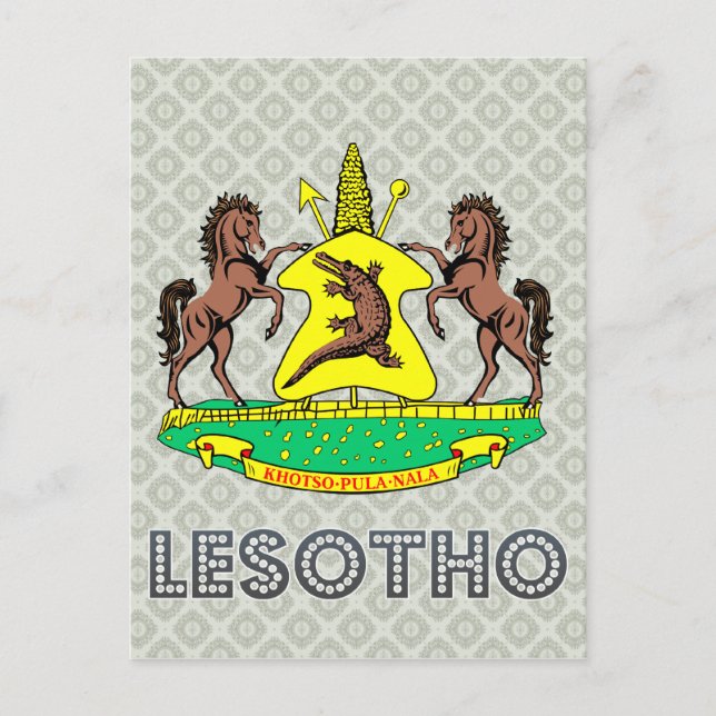 Lesotho Coat of Arms Postcard (Front)