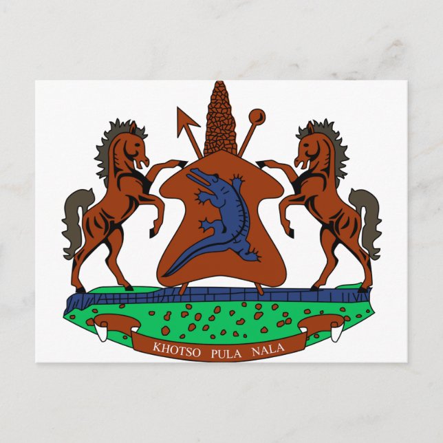 Lesotho Coat of Arms Postcard (Front)
