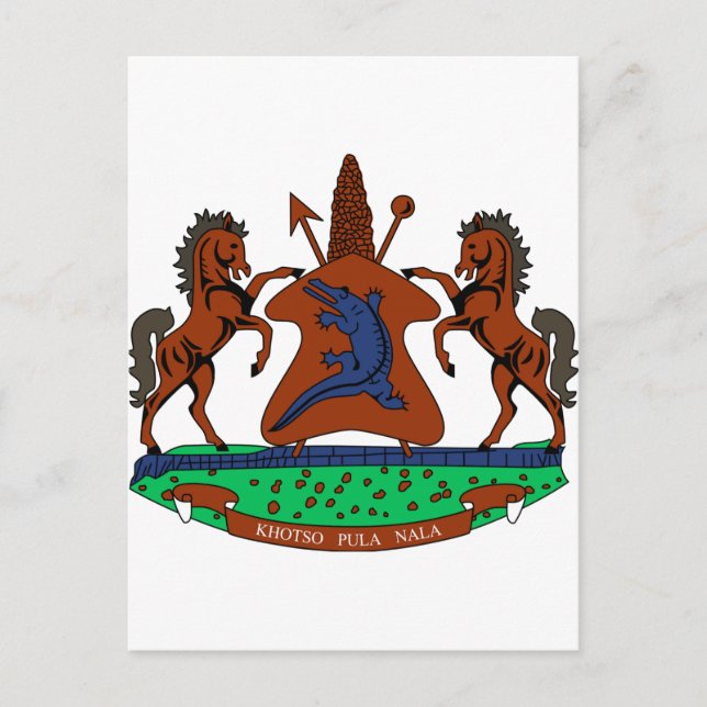 Lesotho Coat of Arms Postcard (Front)