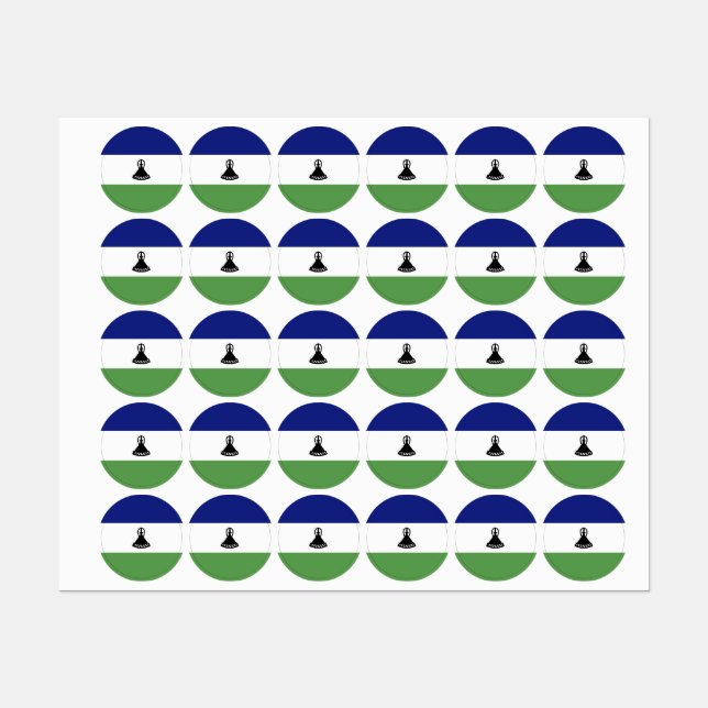 Lesotho flag (Sheet)