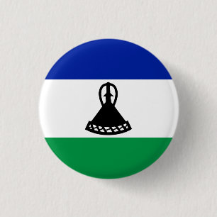 Lesotho Flag 3 Cm Round Badge