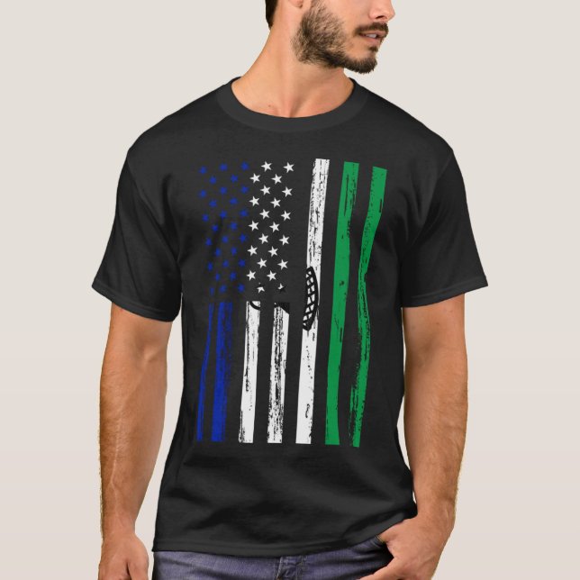 Lesotho Flag America US It is in my DNA  for Mosot T-Shirt (Front)