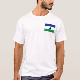 Lesotho Flag and Map T-Shirt