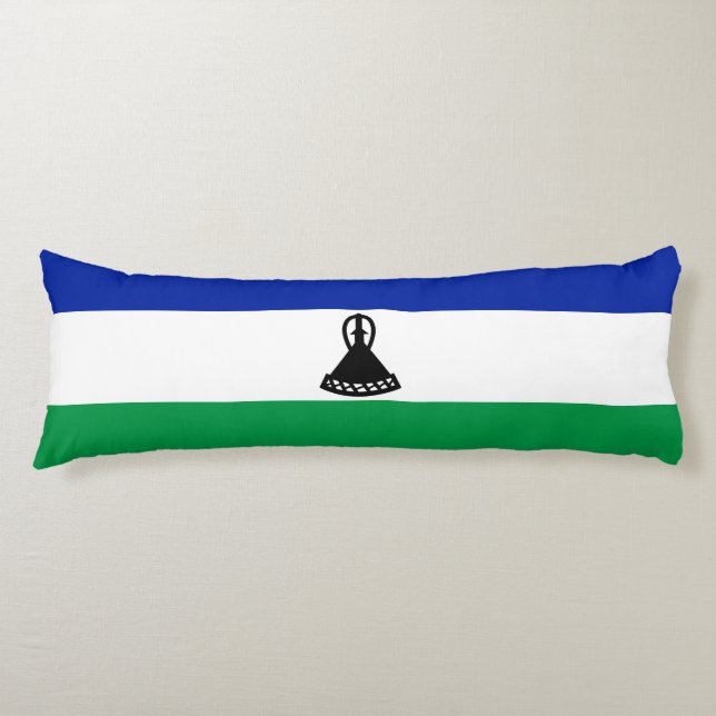 Lesotho Flag Body Cushion (Front)