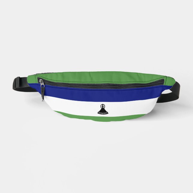 Lesotho flag bum bags (Front)