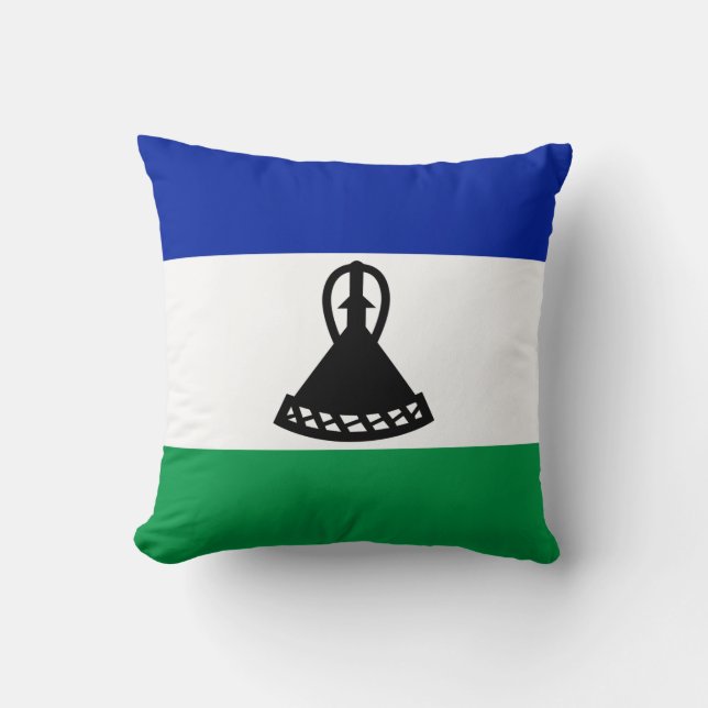 Lesotho Flag Cushion (Front)