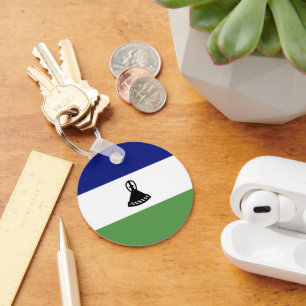 Lesotho flag key ring