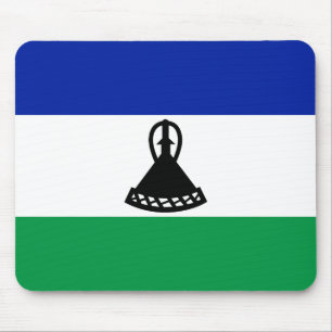 Lesotho Flag Mouse Mat