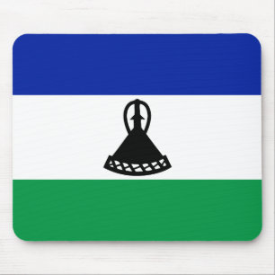 Lesotho Flag Mouse Mat