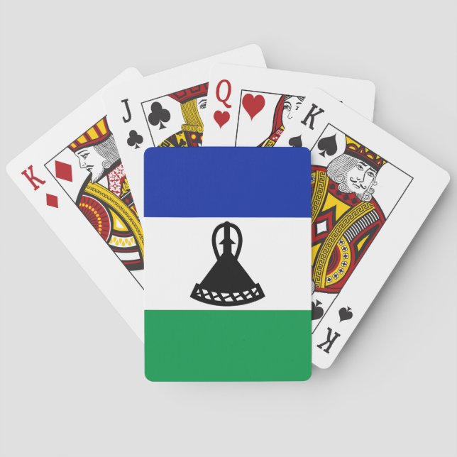 Lesotho Flag Playing Cards (Back)