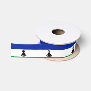 Lesotho Flag Satin Ribbon