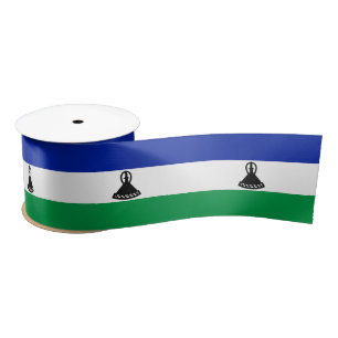 Lesotho Flag Satin Ribbon