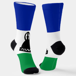 Lesotho Flag Socks