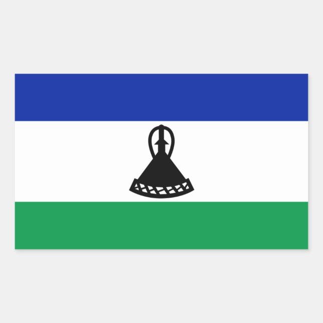 Lesotho Flag Sticker (Front)