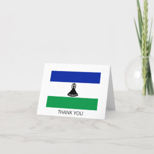 Lesotho Flag Thank You Card