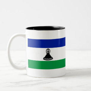 Lesotho Flag Two-Tone Coffee Mug