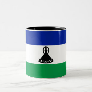 Lesotho Flag Two-Tone Coffee Mug