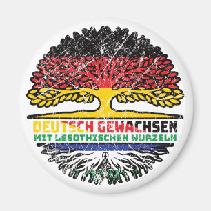 Lesotho Lesothisch Deutsch Germany Baum Wurzel Magnet