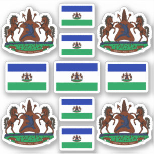 Lesotho - national symbols /Coat of arms and flag