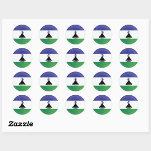 Lesotho  Round Icon Flag  Classic Round Sticker