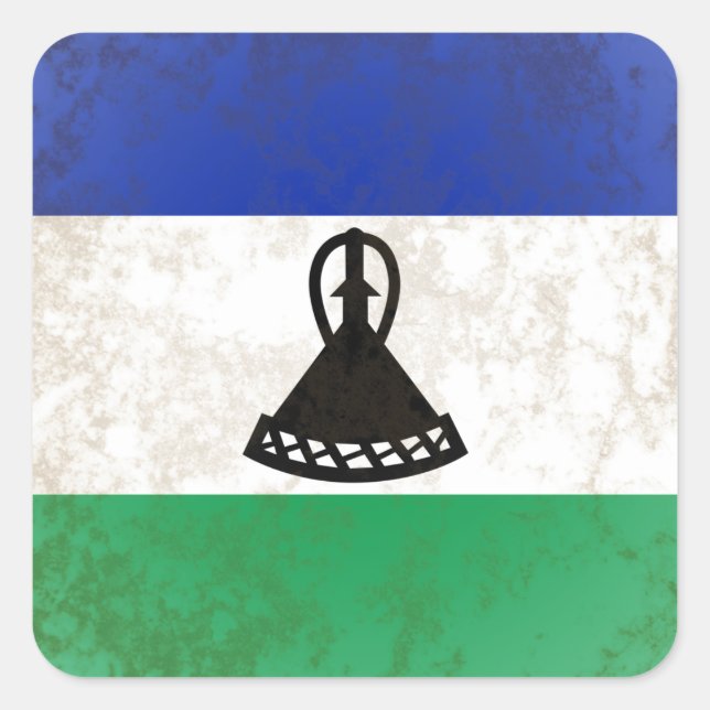 Lesotho Square Sticker (Front)