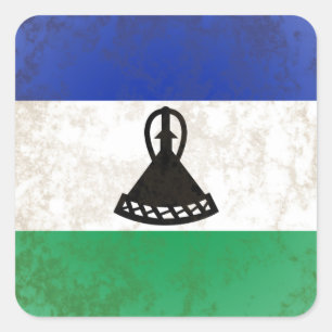 Lesotho Square Sticker