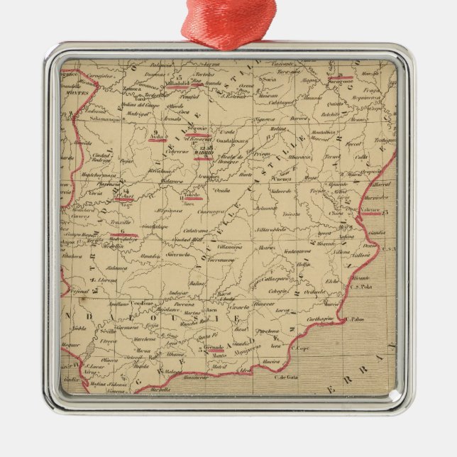L'Espagne 1492 a 1640 Metal Tree Decoration (Front)