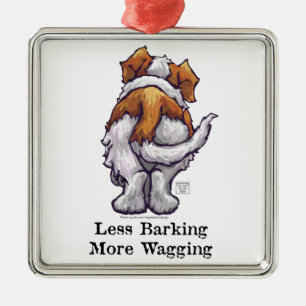 Less Barking, More Wagging Metal Tree Decoration