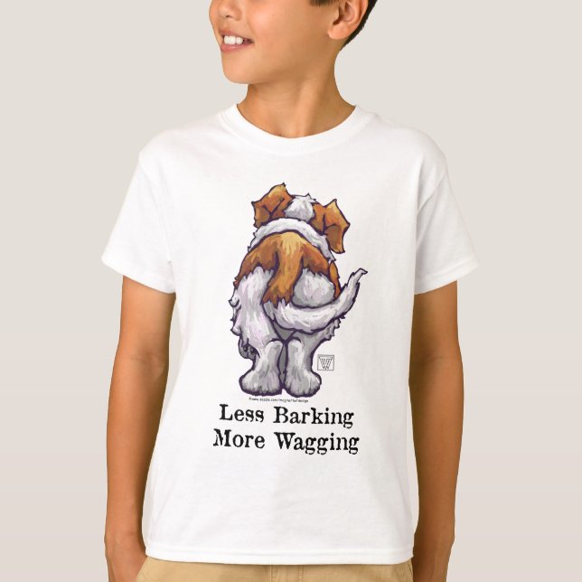 Less Barking, More Wagging T-Shirt (Front)