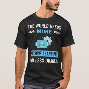 Less Drama Machine Learning T-Shirt