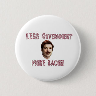 "Less Government More Bacon" Rand/Swanson Button