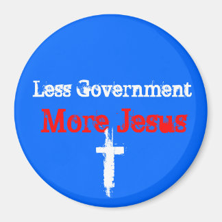 Less Gov't_More Jesus_Car Magnet