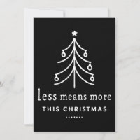 Less means more this Christmas