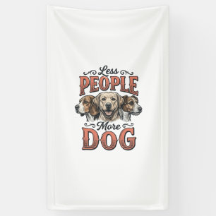 Less People More Dog Vintage Dog Lover Design_1 Banner