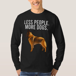 Less People More Dogs Belgian Tervuren Introvert T-Shirt