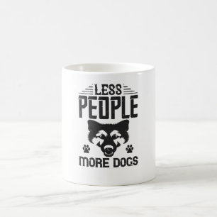 Less People More Dogs Coffee Mug