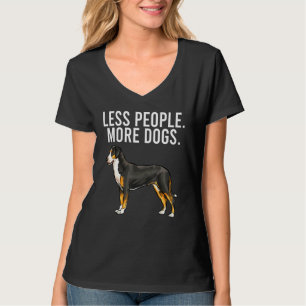Less People More Dogs Greater Swiss Mountain Dog T-Shirt
