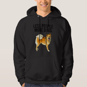 Less People More Dogs Icelandic Sheepdog Introvert Hoodie