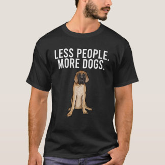 Less People More Dogs Mastiff  Introvert T-Shirt