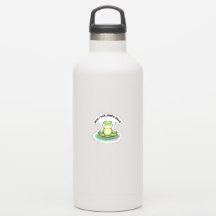 Less Rush More Hush Sticker – Calm Frog Meditation