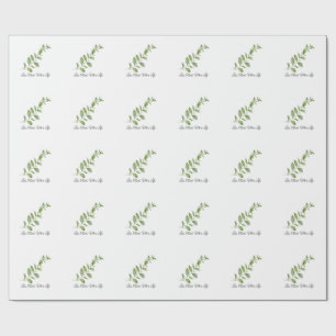 Less Rush More Life Botanical Gift Wrap