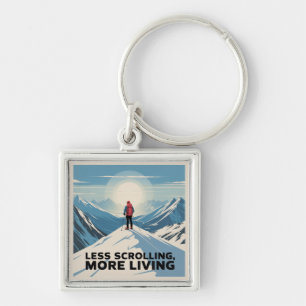 Less Scrolling, More Living Key Ring