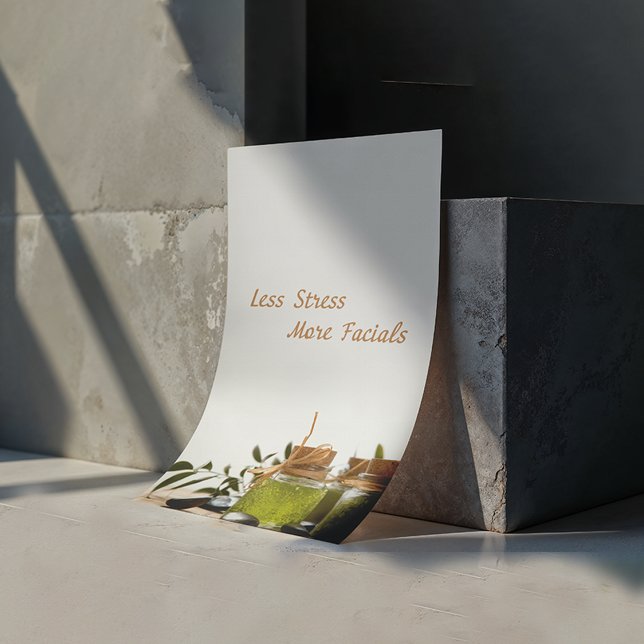 less stress means more facials, spa poster (Creator Uploaded)